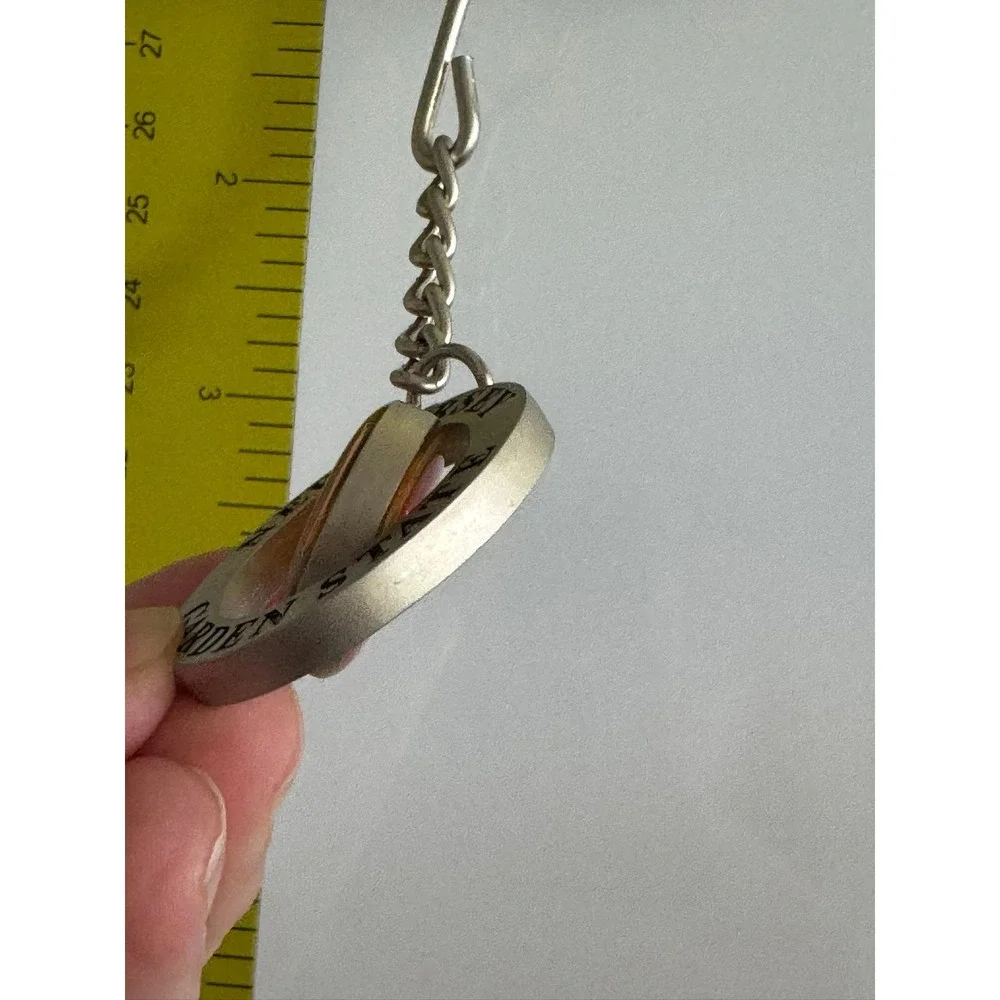 New Jersey Garden State Souvenir Keychain Spinning 2003 Lincoln Penny